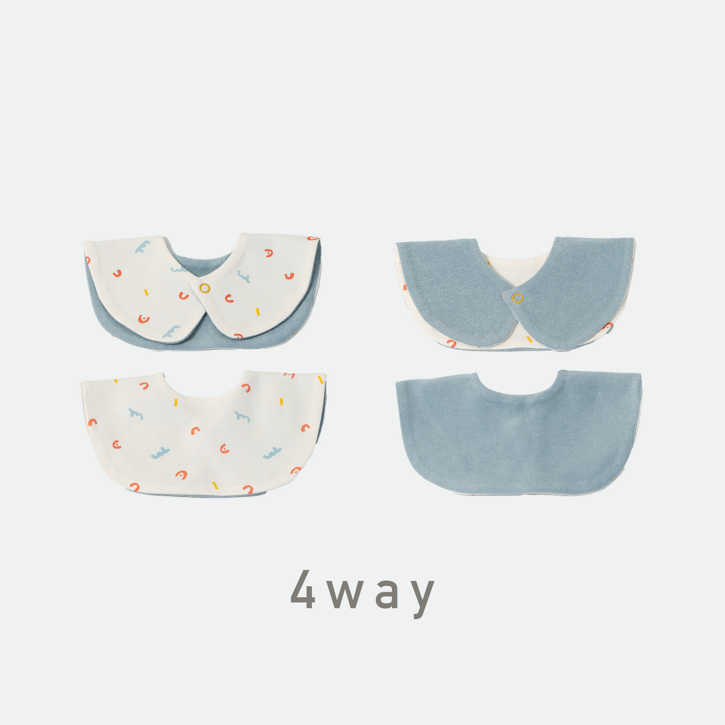 Colorful logo 4way bib (bon bon candy)