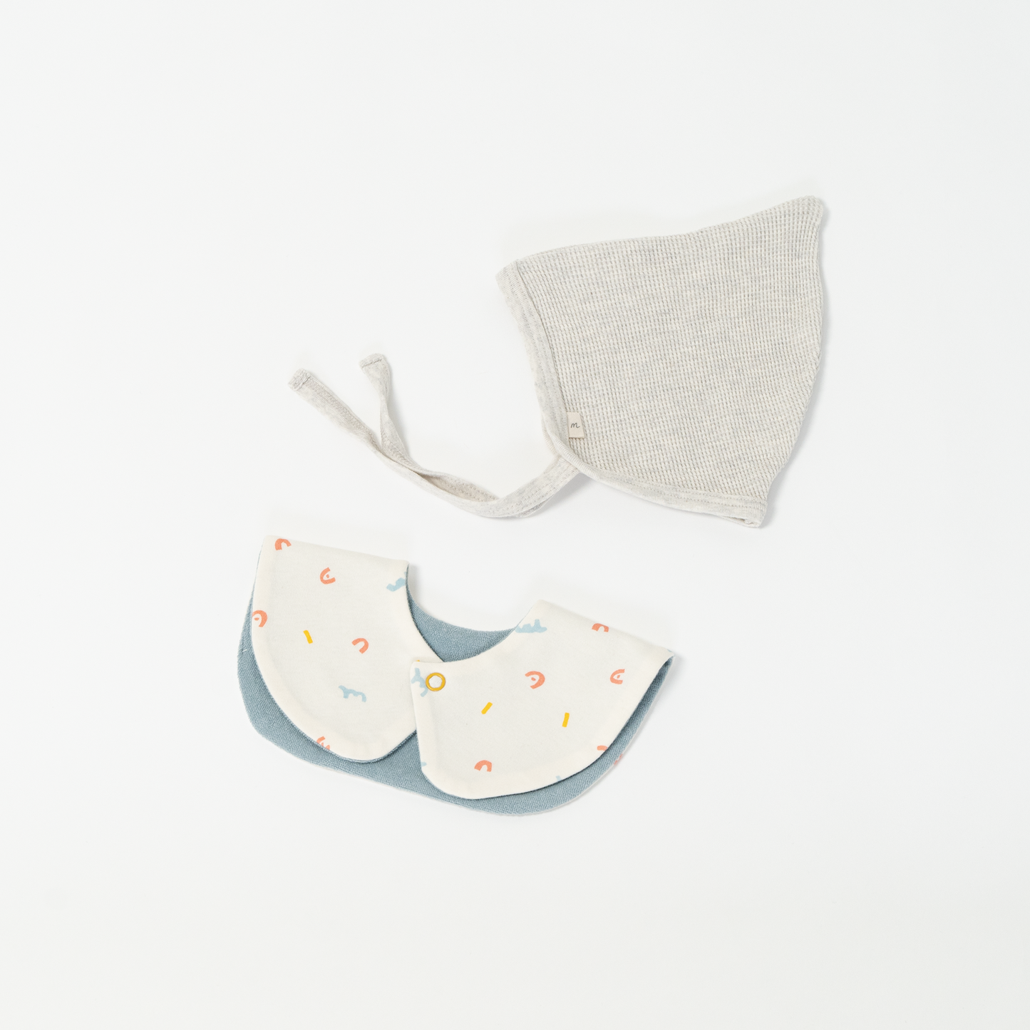 GIFT SET_Bonnet &Bib (blue)
