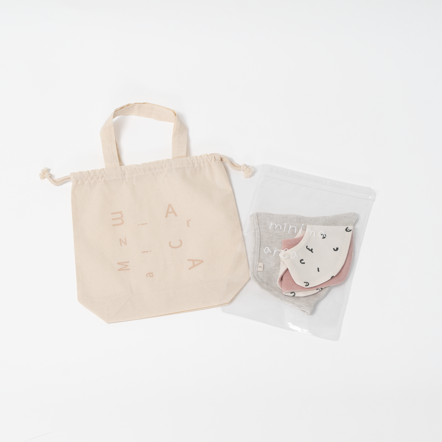GIFT SET_Bonnet&Bib (pink)