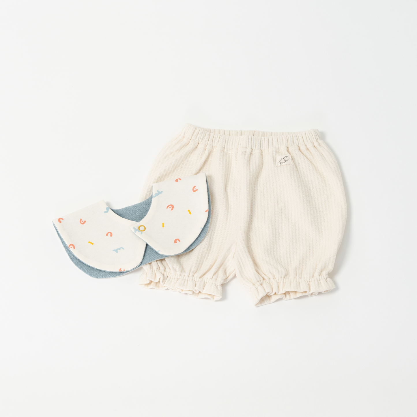 GIFT SET_Bloomers & Bib (blue)