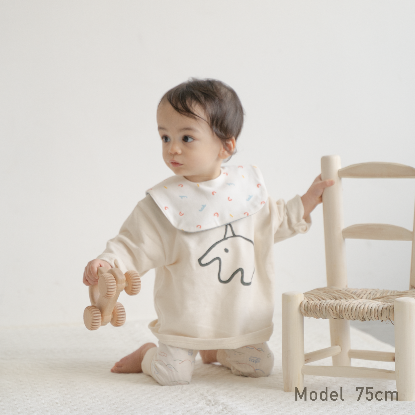 The elephant big sweatshirt (creme brulee)
