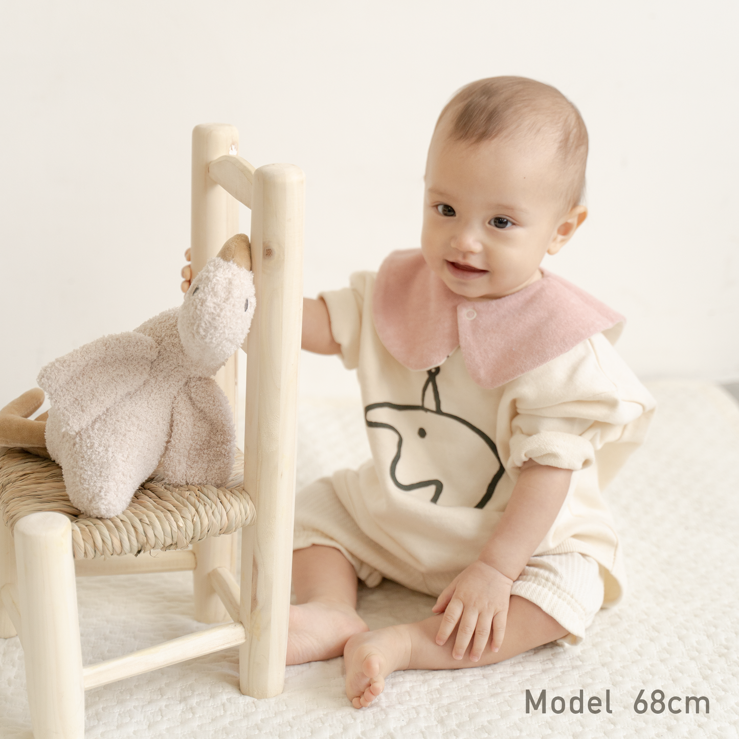 The elephant big sweatshirt (creme brulee)