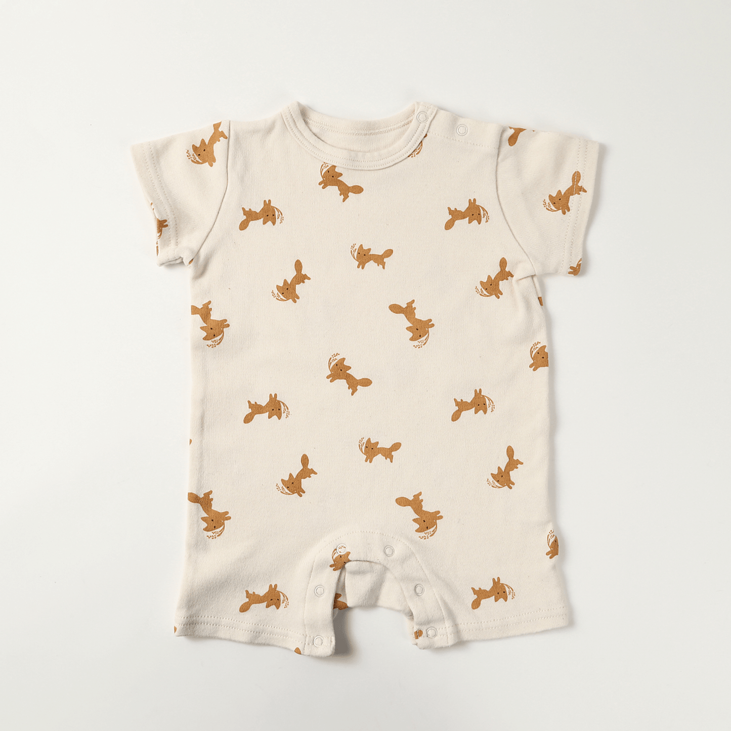 Fox and wheat rompers(ivory)