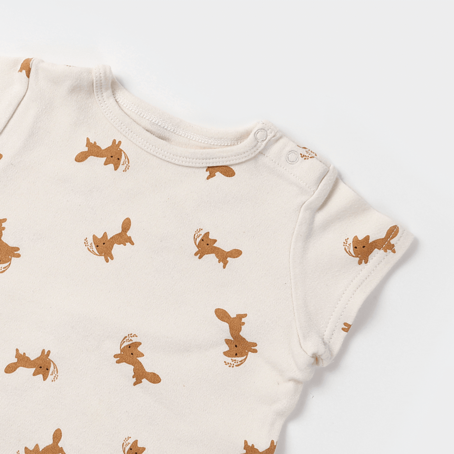 Fox and wheat rompers(ivory)