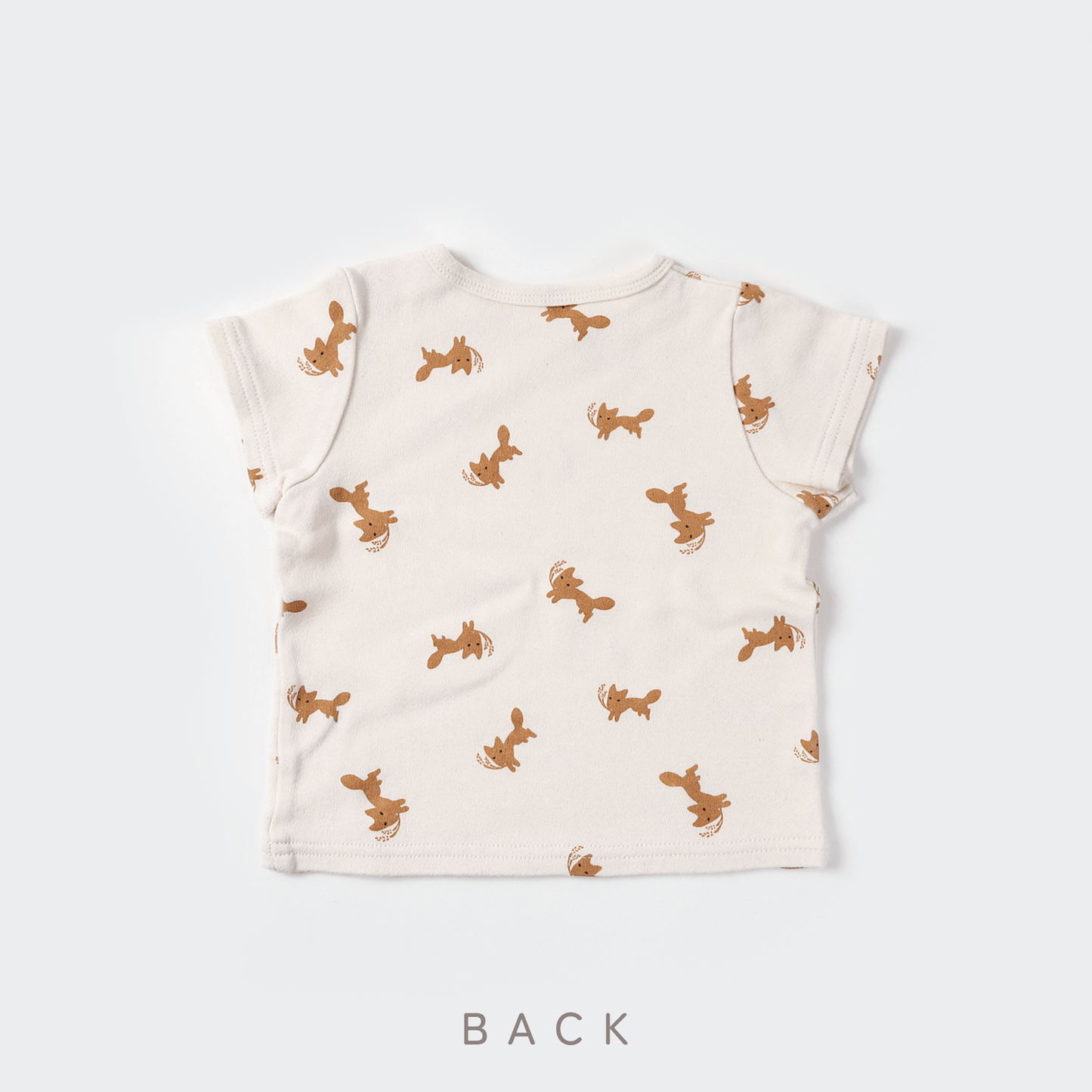 Fox and wheat tee shirt(ivory)