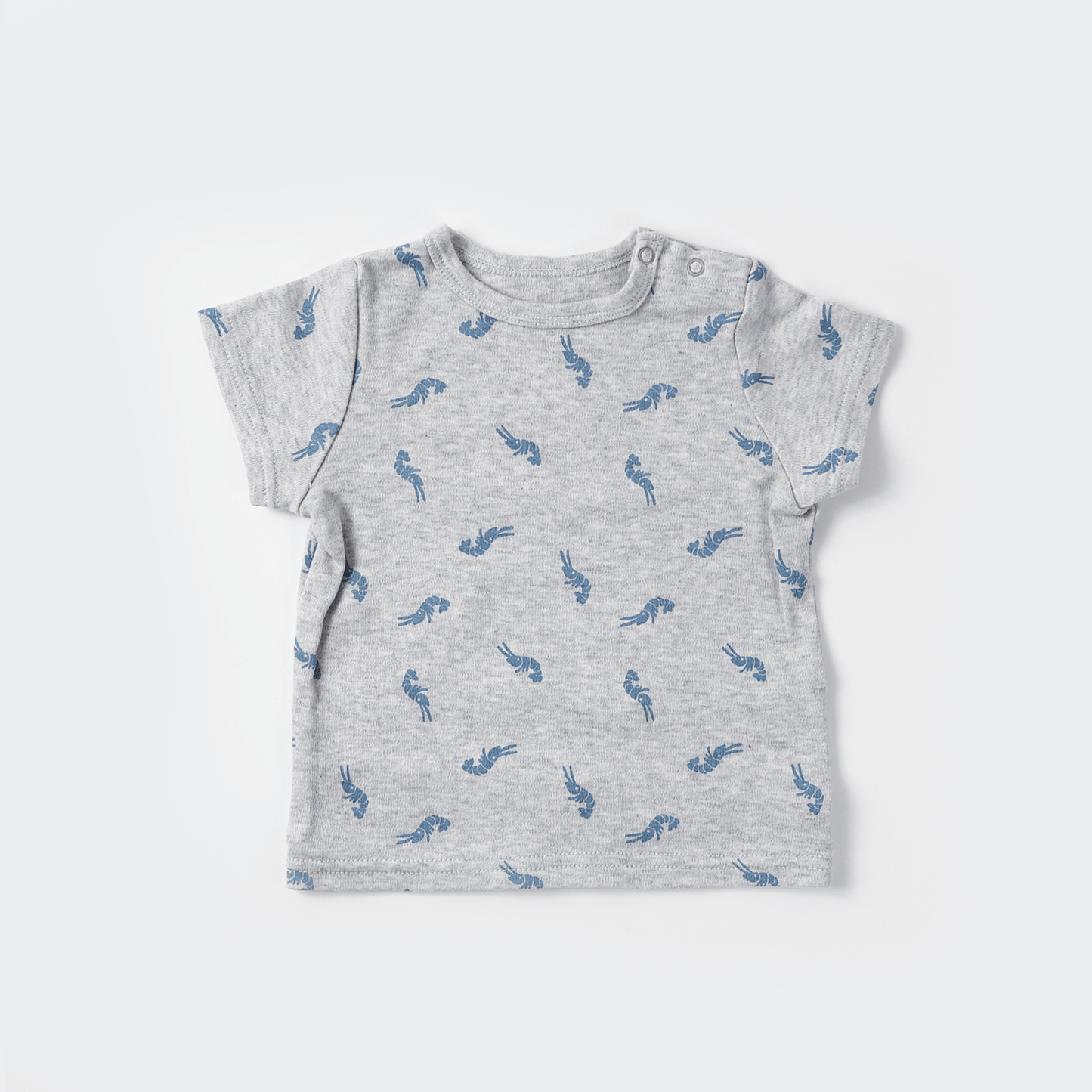 Shrimp tee shirt(blue)