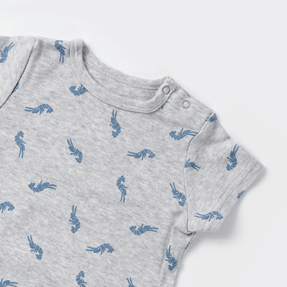 Shrimp tee shirt(blue)