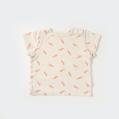 Shrimp tee shirt(pink)